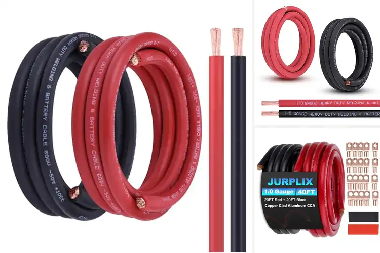 Detailed view of Best 1/0 Gauge Battery Cables