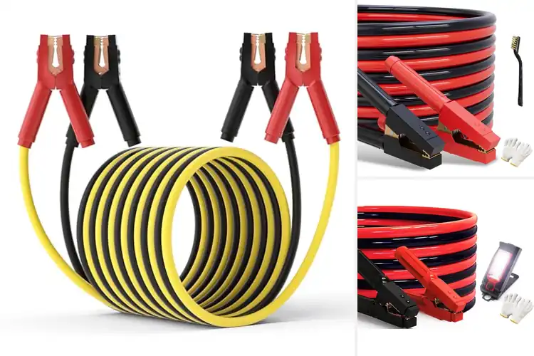 Detailed view of Best 1/0 Gauge Jumper Cables