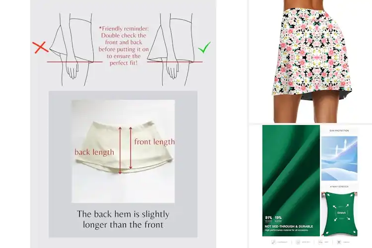Detailed view of Best Built-In Shorts Skorts For Secure Coverage