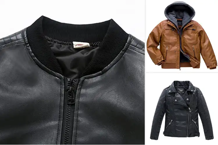 Detailed view of Best Children’s Faux Leather Coats: 10 Stylish & Warm Picks