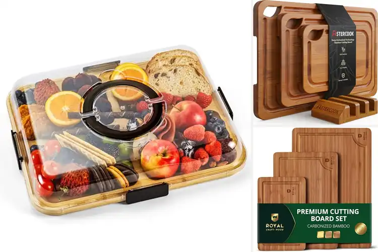 Detailed view of Best Easy-Clean Charcuterie Boards