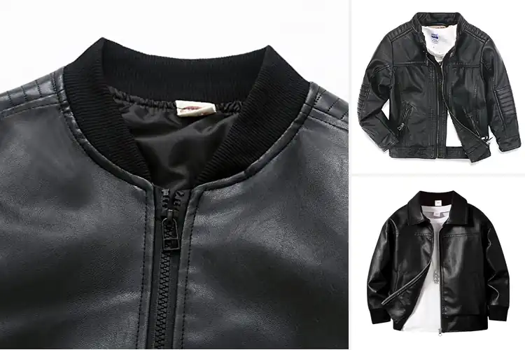 Detailed view of Best Kids Leather Jackets
