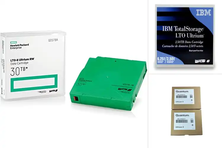 Detailed view of Best LTO Data Storage Tapes