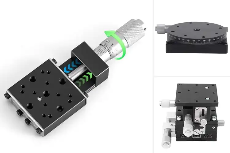 Detailed view of Best Micrometer Driven Displacement Stage
