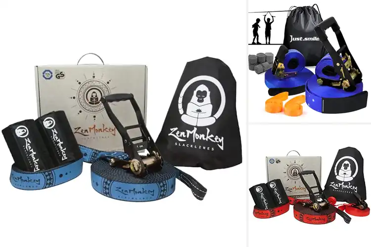 Detailed view of Best Portable Slackline Kit With Bag