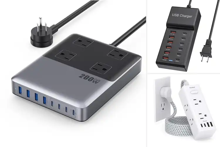 Detailed view of Best USB-C Power Strips
