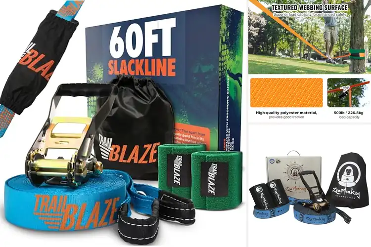 Detailed view of Best Value Slackline Kit: Boost Balance & Outdoor Fun Safely